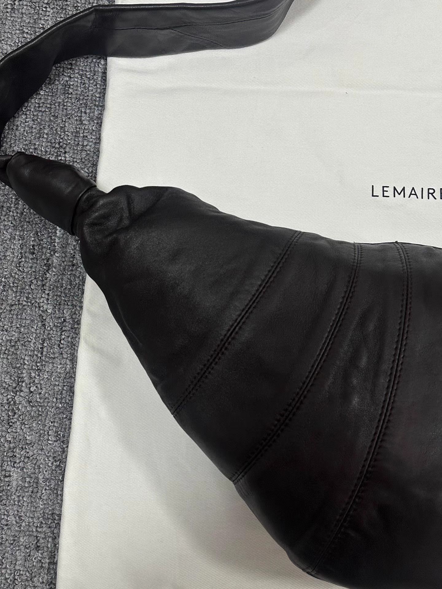 Lemaire Lemaire medium lambskin Croissant bag Size ONE SIZE - 3 Thumbnail