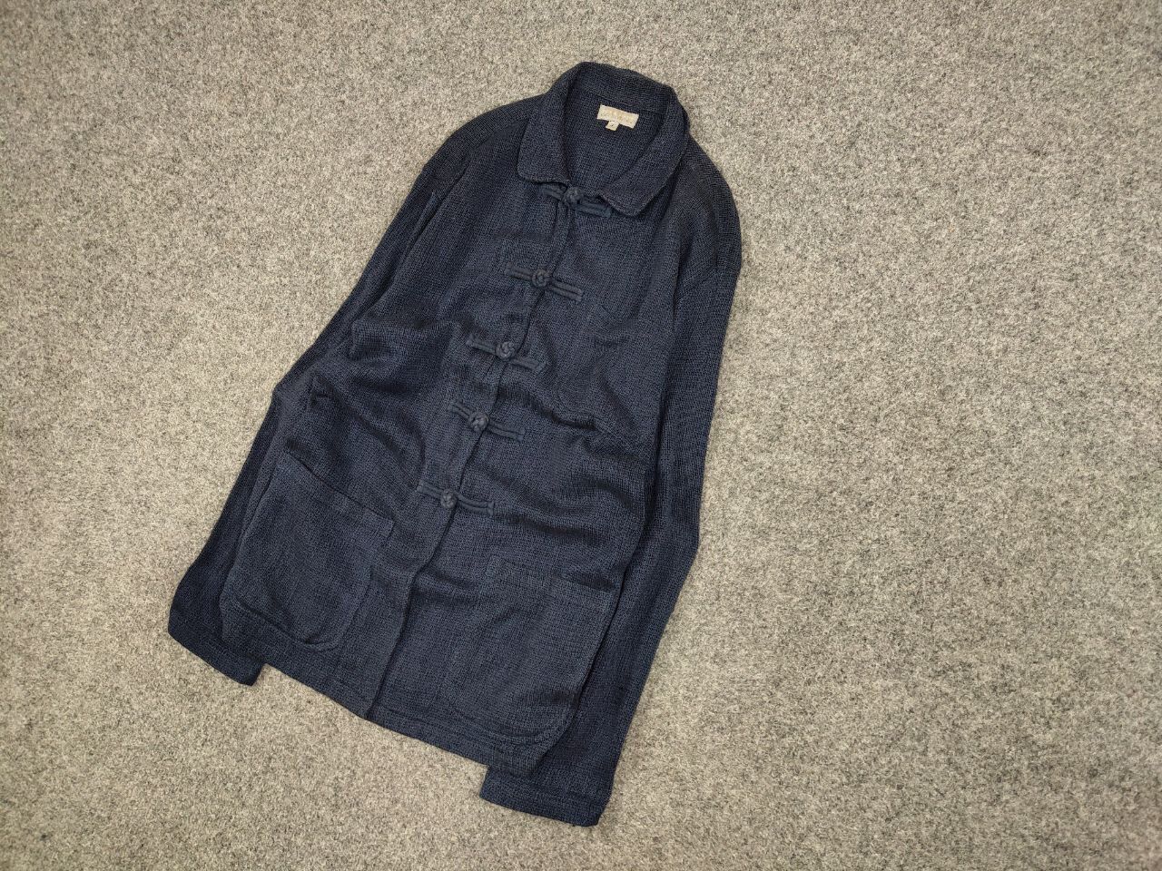 Japanese Brand Vintage 90's japanese Blue Cotton Pocket overshirt Jacket Size US M / EU 48-50 / 2 - 3 Thumbnail