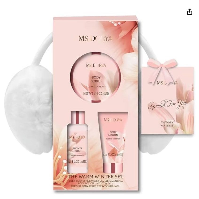 The Unbranded Brand 5 Pcs Relaxing Self Care Gifts Set with Body Lotion Earmuffs Size ONE SIZE - 1 Thumbnail