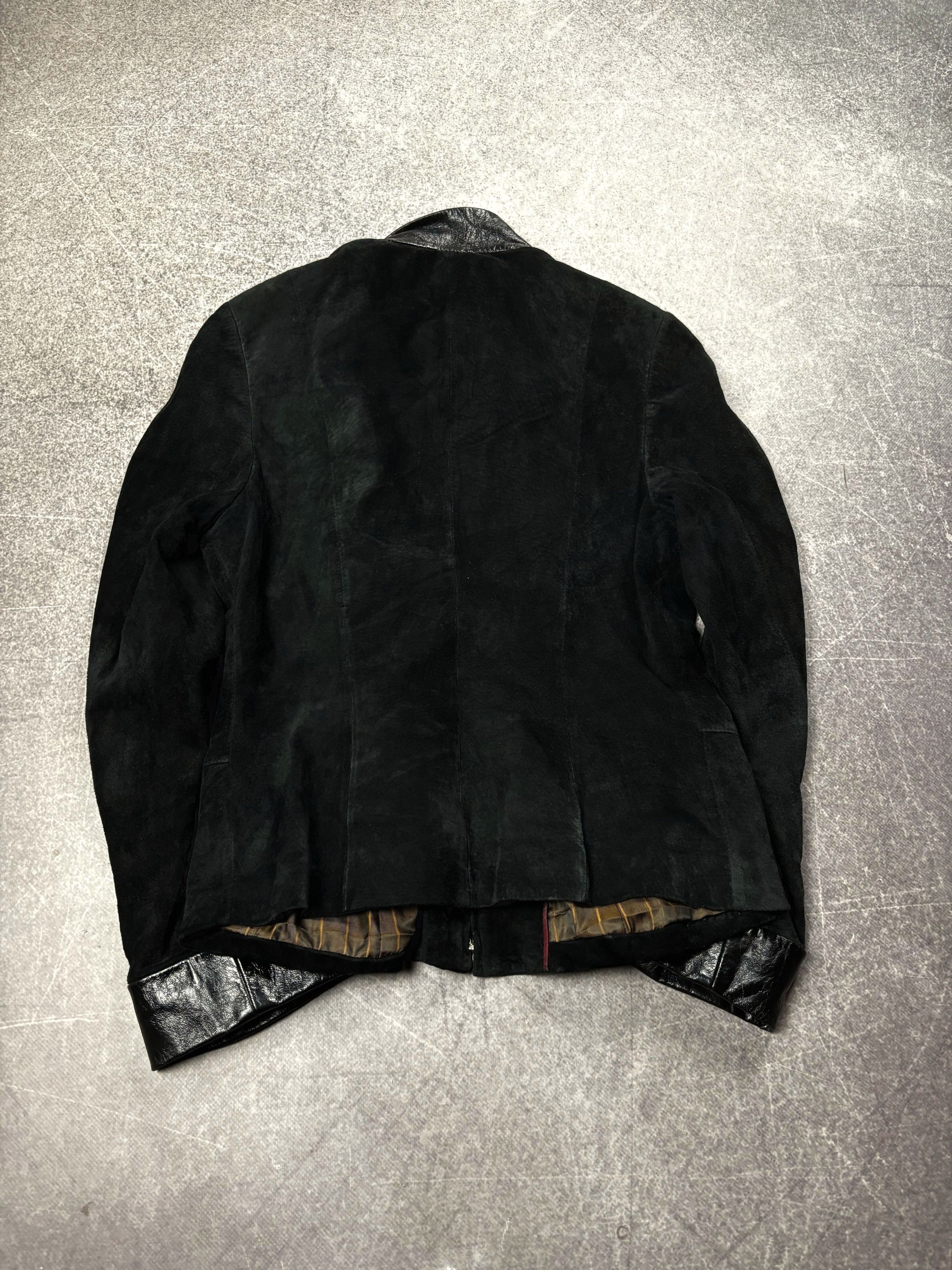 Vintage Vintage Suede Leather Jacket Minimal Archive Style Size US S / EU 44-46 / 1 - 4 Thumbnail