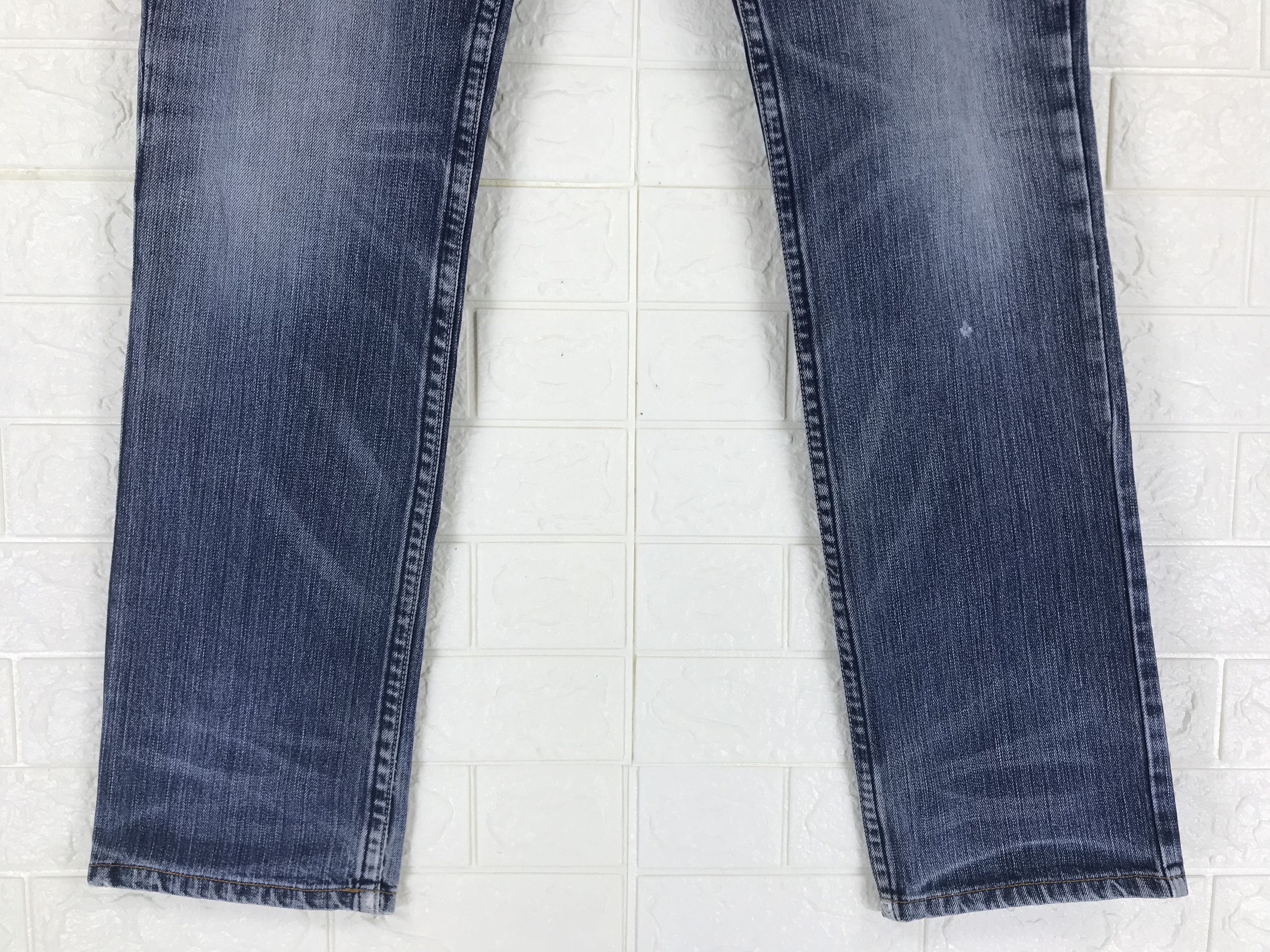Beauty Beast Vintage Japanese Cloud 72 Black Cross Embroidered Jeans Size US 34 / EU 50 - 8 Thumbnail
