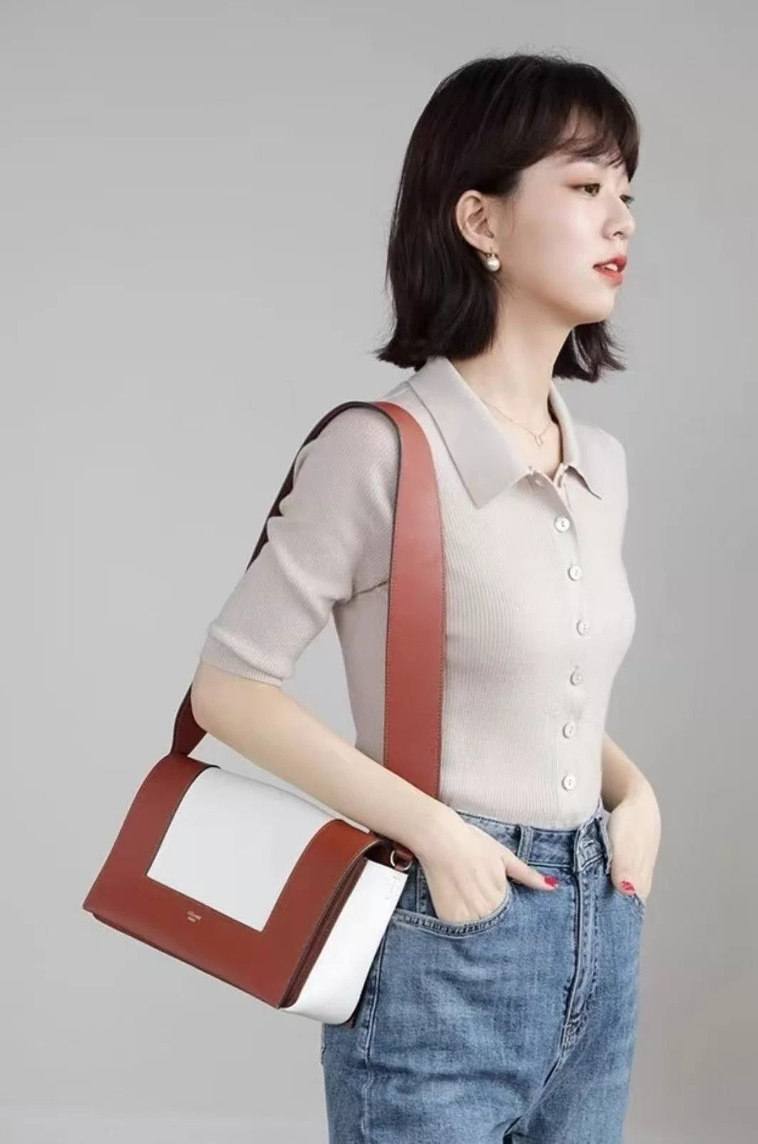 Celine Celine Frame color block medium shoulder bag Size ONE SIZE - 2 Thumbnail