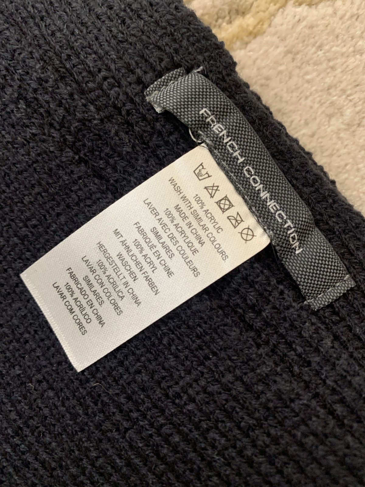 French Connection NWOT French Connection Ribbed Scarf in Navy Size ONE SIZE - 3 Thumbnail