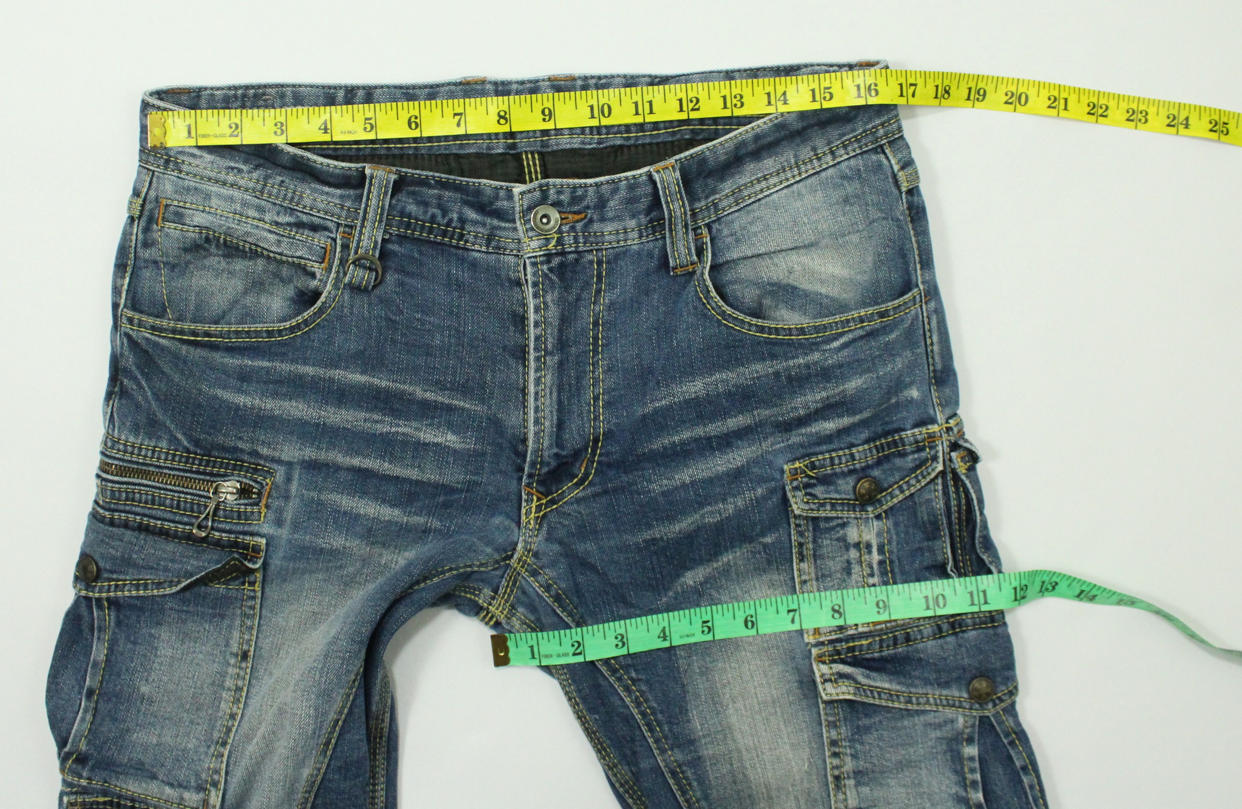 If Six Was Nine SICK 🔥 13 Pockets NICOLE CLUB FOR MEN Denim Stretchy Size US 33 - 22 Thumbnail