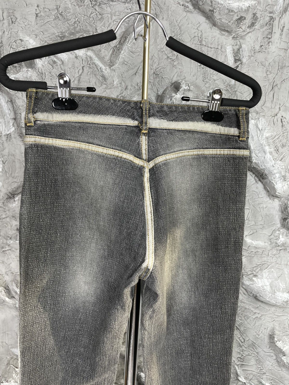 Hysteric Glamour 2000s Textured Fade Flared Jeans Y2K Japanese LGB DG style Size 30" / US 8 / IT 44 - 7 Thumbnail
