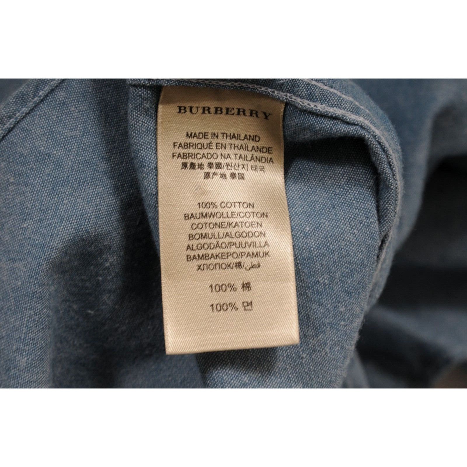 Burberry Burberry Brit Denim Button Down Shirt Blue Jean Size US M / EU 48-50 / 2 - 10 Thumbnail