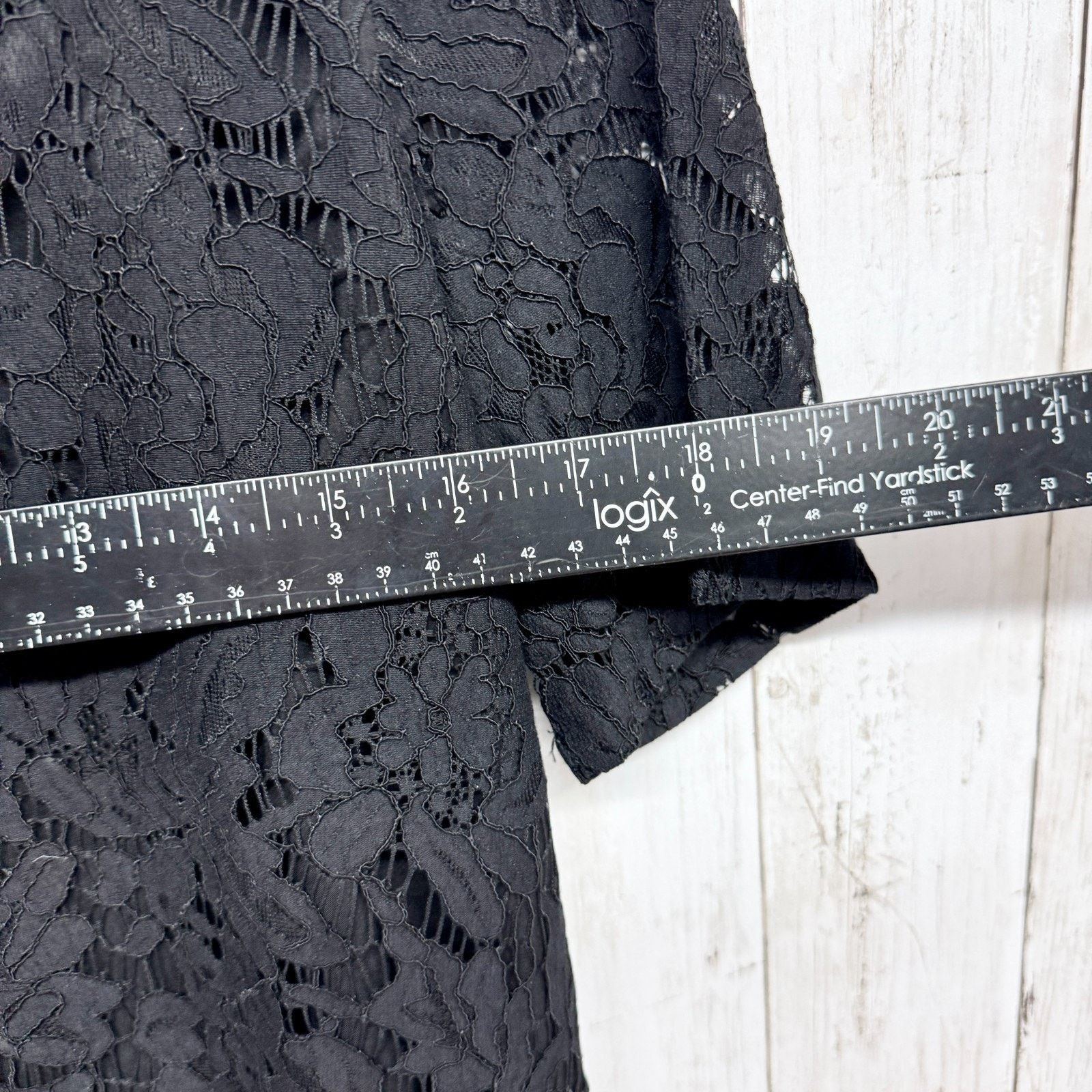 Madewell Madewell Blouse XS Lace Refined Tee Round Neck Short Sleeve Size XS / US 0-2 / IT 36-38 - 3 Thumbnail