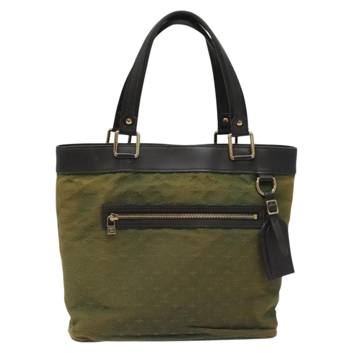 Louis Vuitton Lucille Khaki Canvas Shoulder Bag (Pre-Owned) in Beige, Women's