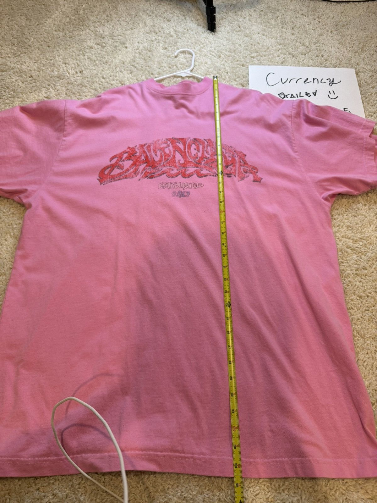 Balenciaga Balenciaga Off Shore Pink Oversized Tshirt Size US M / EU 48-50 / 2 - 3 Thumbnail