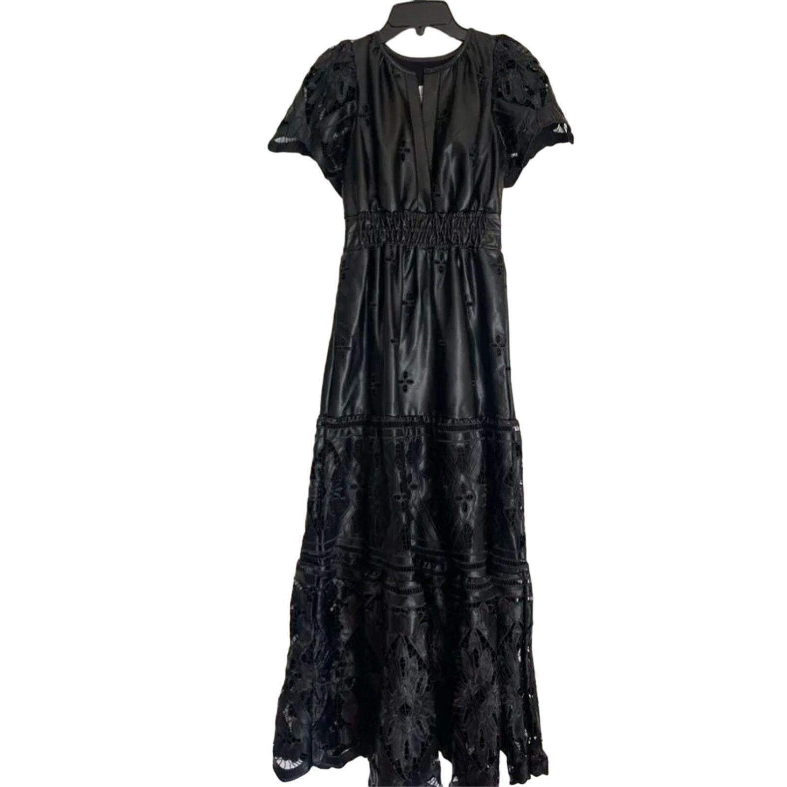 Anthropologie NWT Anthropologie The Somerset Maxi Dress: Faux Leather XS Size XS / US 0-2 / IT 36-38 - 6 Thumbnail