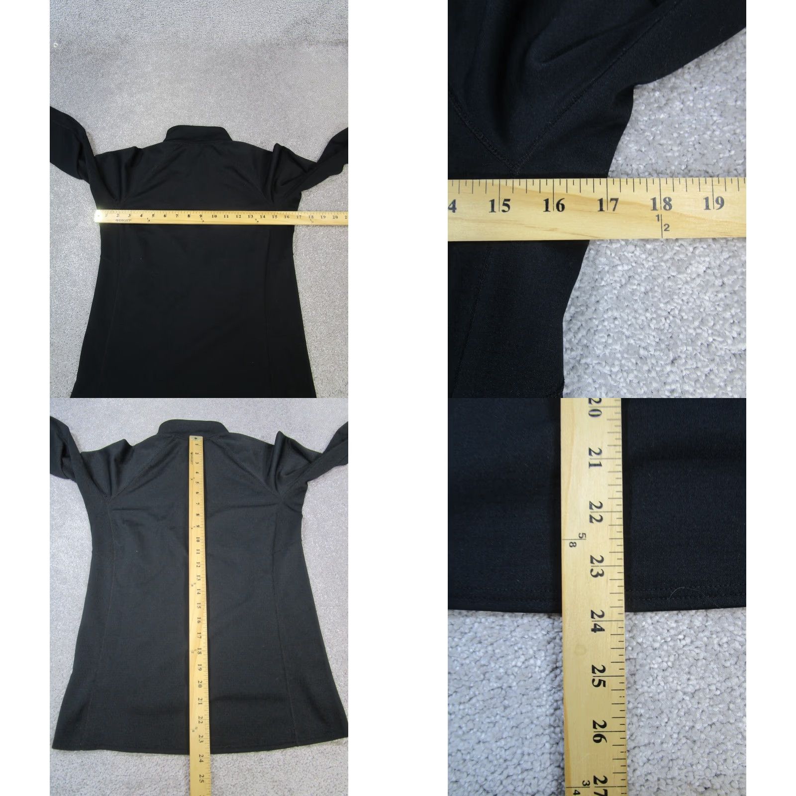 Patagonia Patagonia Womens XS Black Midweight Capilene Baselayer Capilene Sweater Mock Neck Zip Pullover Activewear Hiking Running Walking Mens?? Wait Size XS / US 0-2 / IT 36-38 - 8 Thumbnail