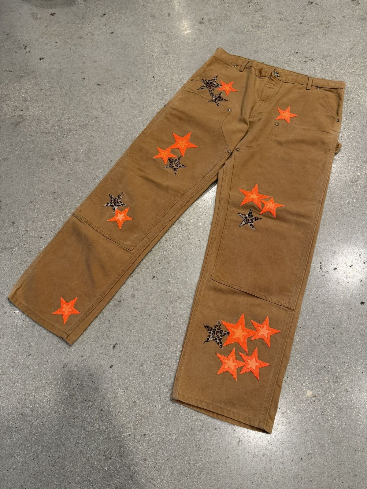Chrome Hearts Chrome Hearts Star Parch Carhartt Double Knee Pants Size US 38 / EU 54 - 3 Thumbnail