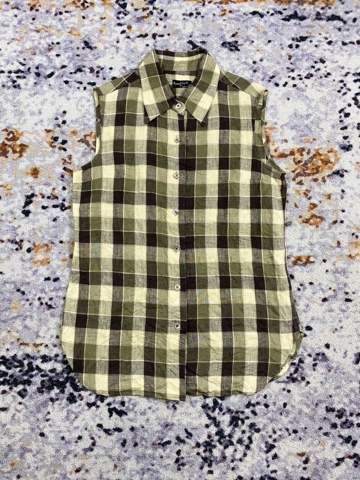 Margaret Howell × Vintage Margaret Howell vest flanel button up shirt Size US M / EU 48-50 / 2 - 1 Thumbnail