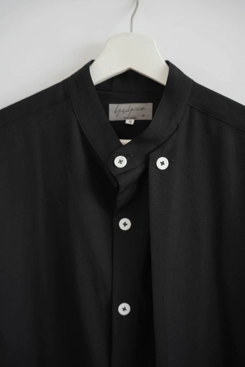 Yohji Yamamoto Yohji Yamamoto 19aw White Button Scarf Wool Shirt 2502-Next Size US M / EU 48-50 / 2 - 4 Thumbnail