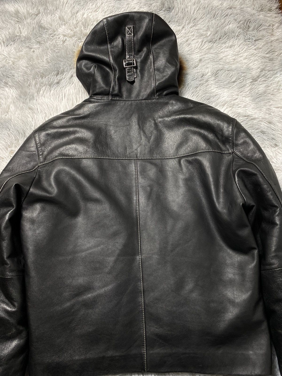 GF Ferre Gianfranco Ferre GF Ferre Leather Jacket with Genuine Fur Size L / US 10 / IT 46 - 16 Thumbnail