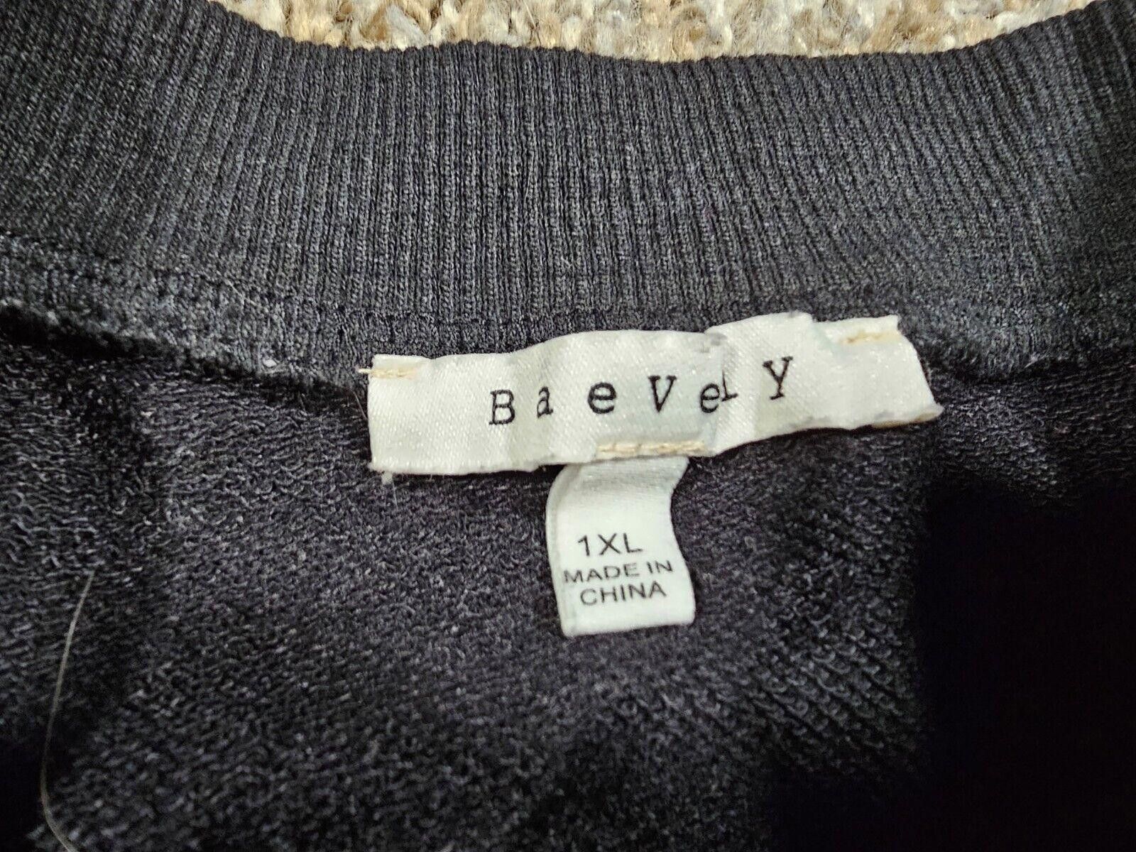 Designer Baevely 1XL Black Glamstone Howdy Cropped Sweatshirt Size XL / US 12-14 / IT 48-50 - 3 Thumbnail