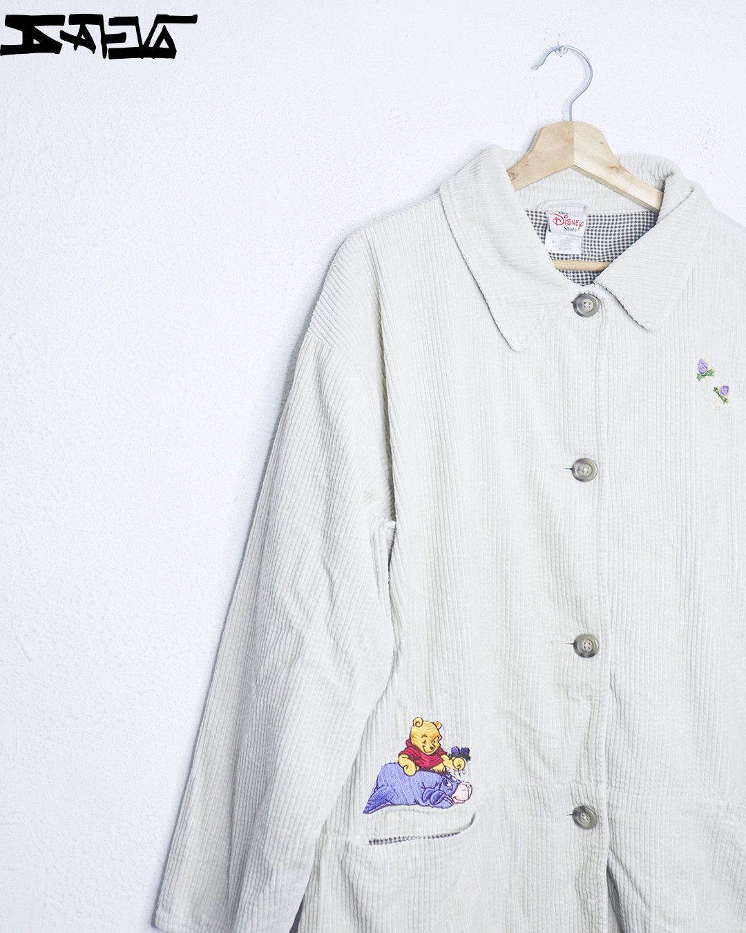 Vintage Vintage Disney Winnie the Pooh Corduroy Coat Size US M / EU 48-50 / 2 - 1 Thumbnail