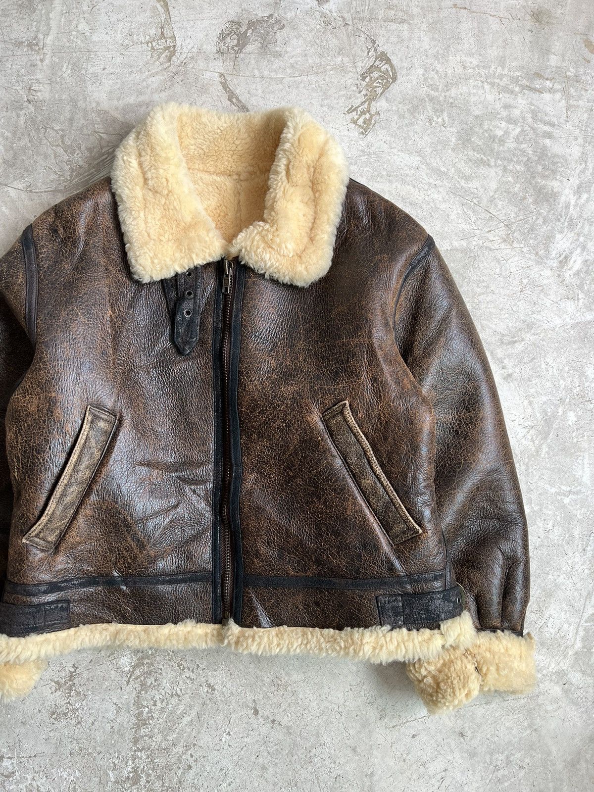 VINTAGE SUBURBAN LEATHER DUO TONE TYPE B3 FLIGHT JACKET
