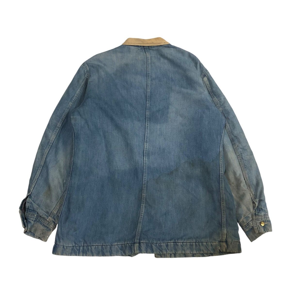 Lee 🔥VINTAGE CHORE WORKER JACKET LEE MADE IN USA BLANKET DENIM Size US M / EU 48-50 / 2 - 2 Thumbnail