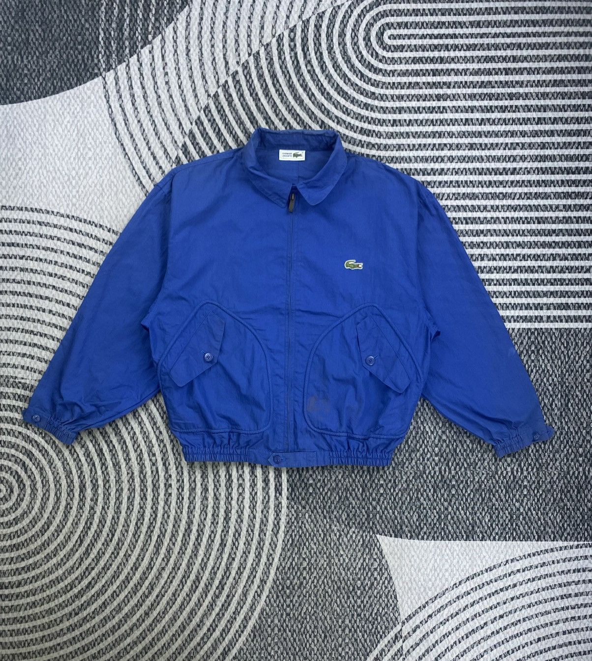 Lacoste Vintage Lacoste Blue Alligator Logo Zipper Jacket Size US L / EU 52-54 / 3 - 1 Thumbnail