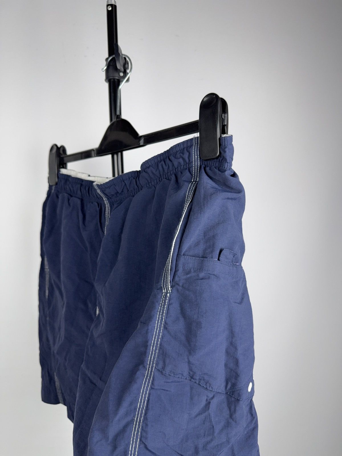Nike 00s Nike Vintage Navy Swim Shorts Swoosh Y2K Nylon Men’s M Size US 32 / EU 48 - 6 Thumbnail