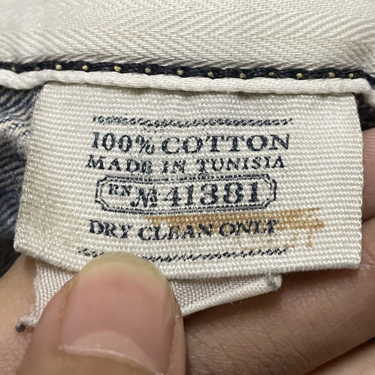 Polo Ralph Lauren Very Rare Vintage Polo Ralph Lauren Sashiko Boro Jeans 1990s Size US 31 - 11 Thumbnail