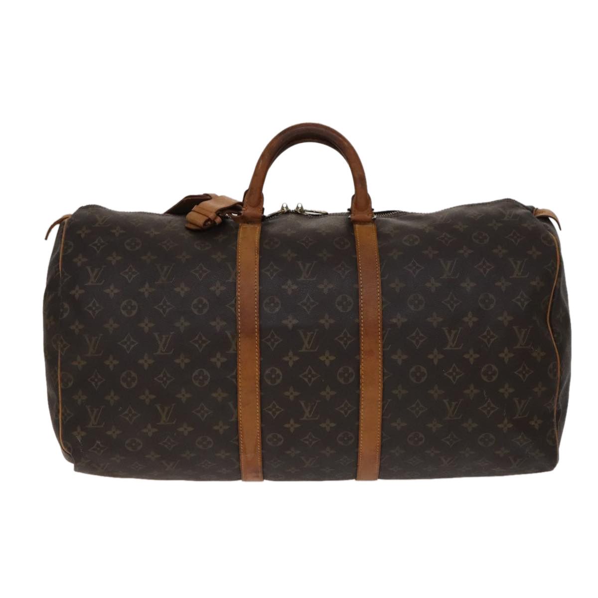 Louis Vuitton Keepall 55 Brown Canvas Travel Bag (Pre-Owned) Size ONE SIZE - 1 Thumbnail