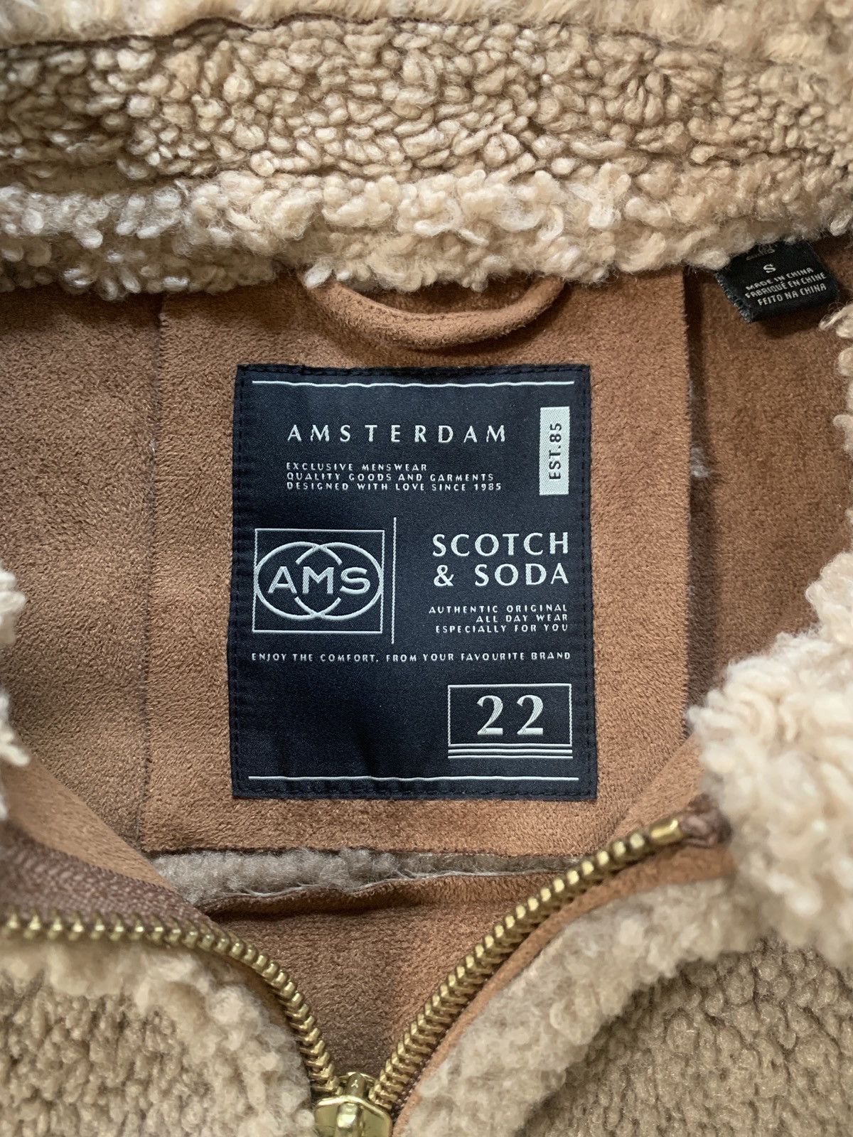 Scotch & Soda Brown High End Sherpa Jacket Size US S / EU 44-46 / 1 - 10 Thumbnail