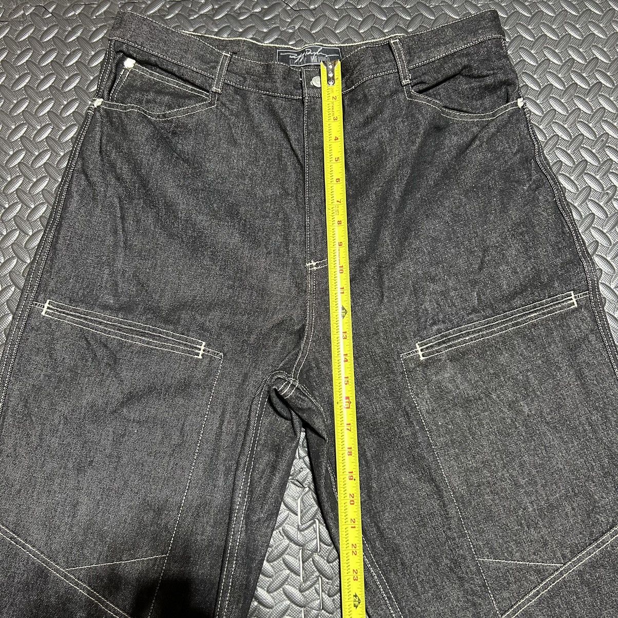 Ruff Ryders × Vintage Ruff Ryders Dirty Denim Cargo Jeans DMX Y2K Sz 38 Dark Wash Size US 38 / EU 54 - 7 Thumbnail