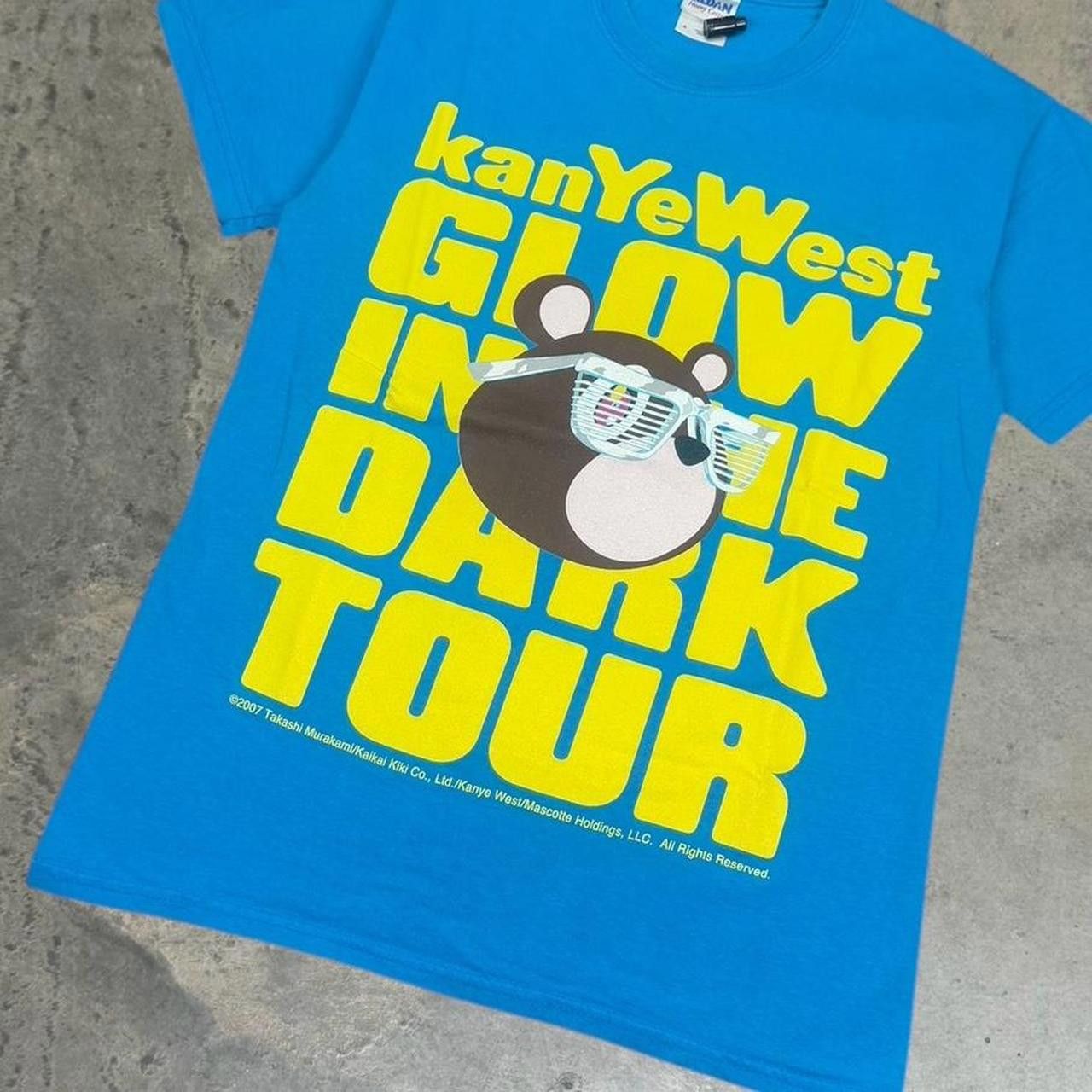 Band Tees × Gildan × Vintage Vintage Y2K Murakami Kanye Glow In The Dark Tour T-Shirt Size US S / EU 44-46 / 1 - 2 Thumbnail