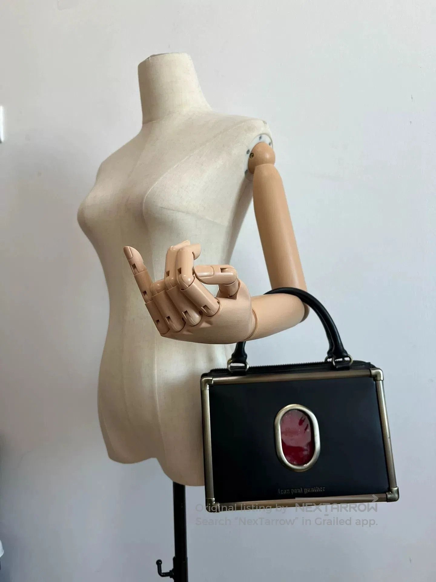 Jean Paul Gaultier Jean Paul Gaultier Red Velvet Gemstone Small Bag. Size ONE SIZE - 2 Thumbnail