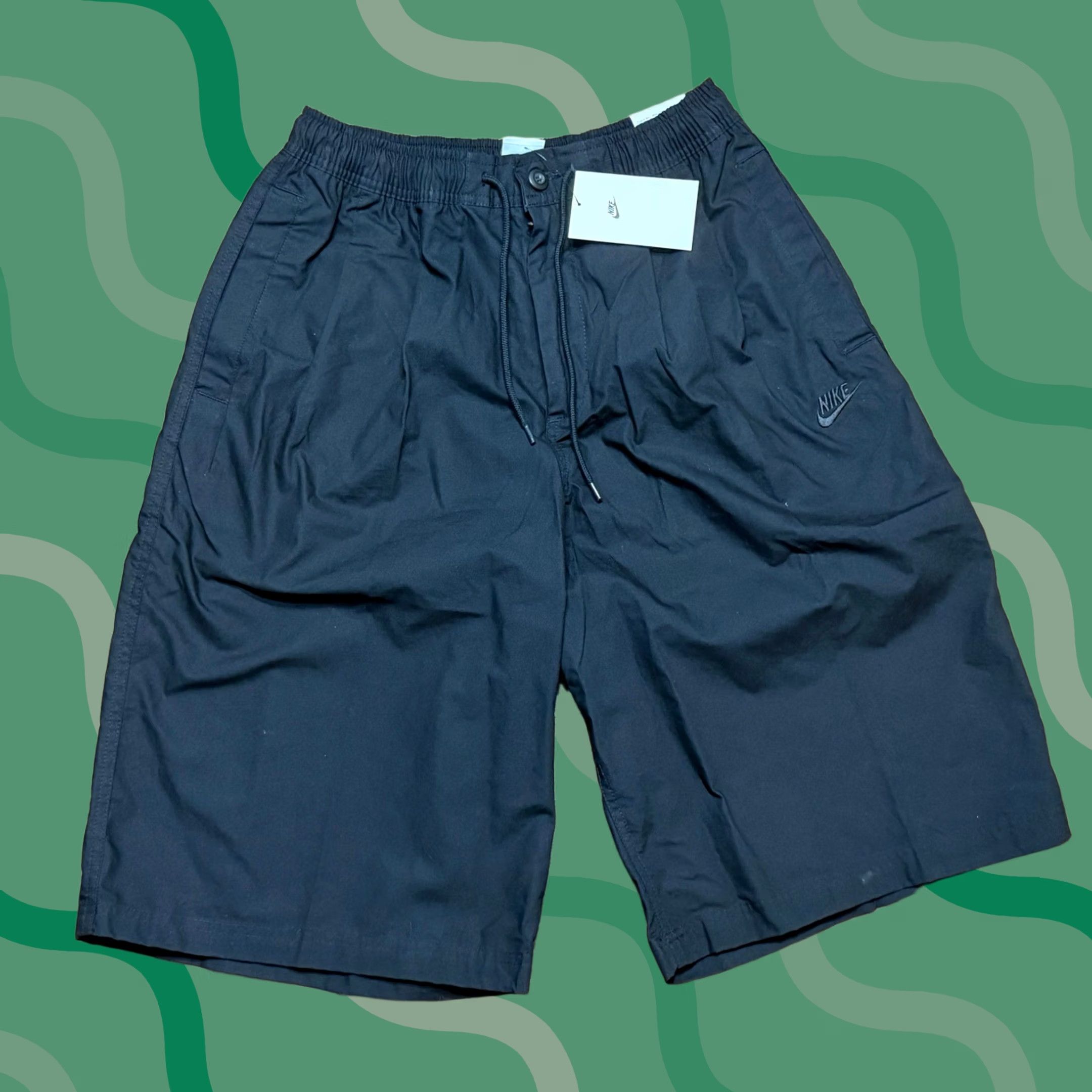 Nike Nike NSW Club Shorts Men Black Oversized Fit Cotton Sz S Size US 28 / EU 44 - 1 Thumbnail