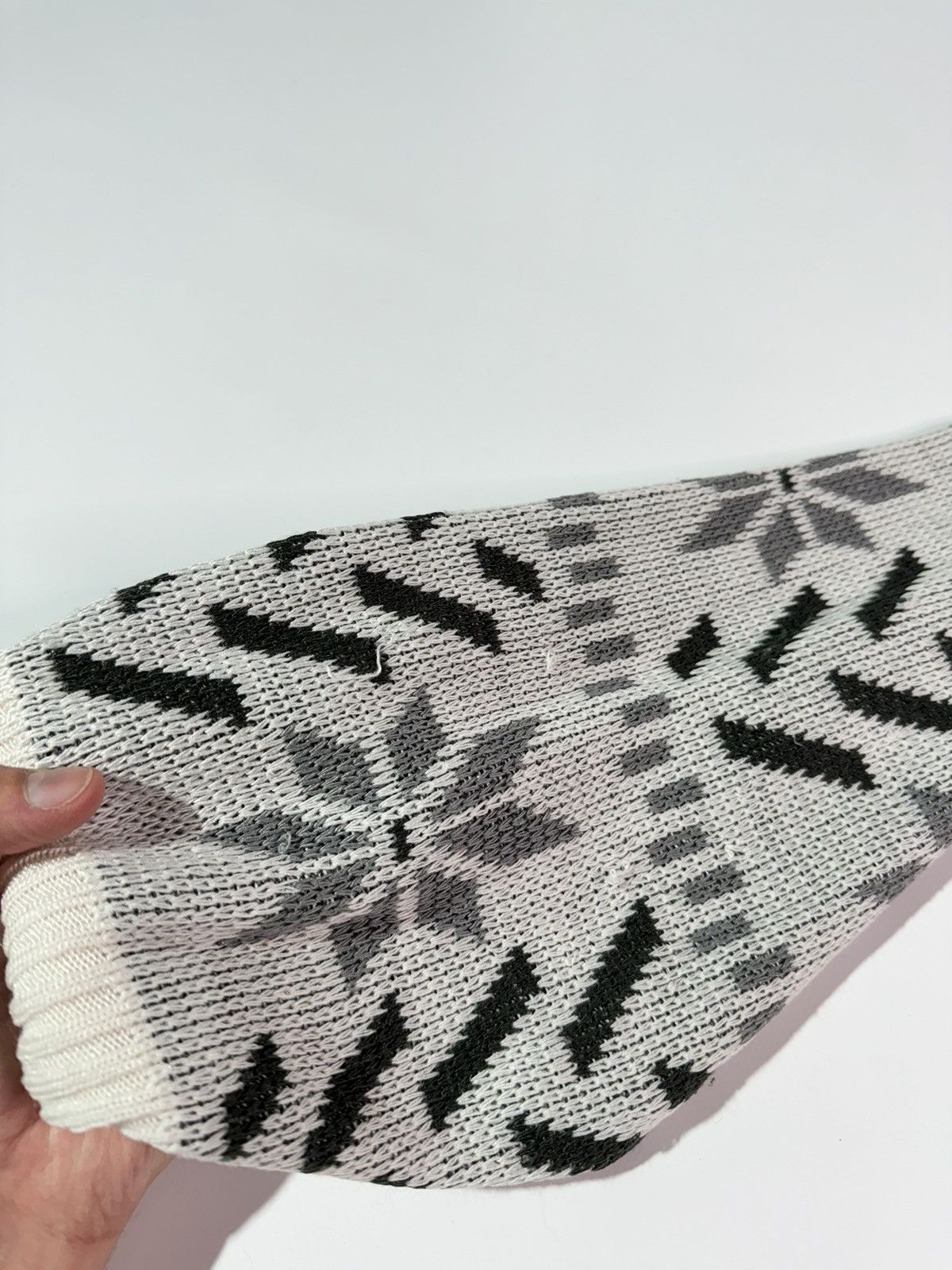 Japanese Brand × Vintage Vintage 90s crazy pattern knit sweater avant garde coquette Size US M / EU 48-50 / 2 - 7 Thumbnail