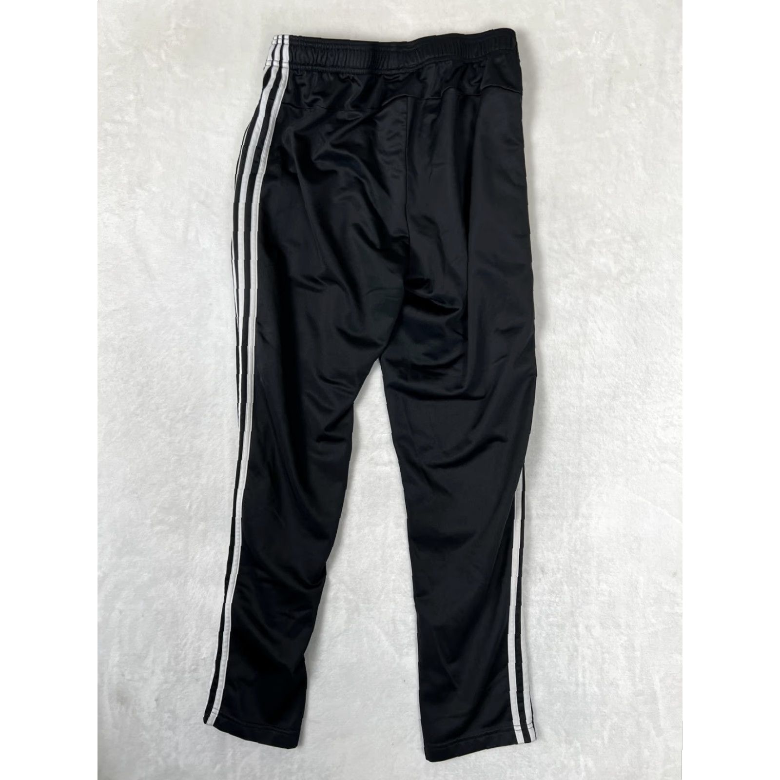 Adidas Adidas Track Pants Mens Large Black 3 Stripe Zip Pocket Joggers Athletic Running Size US 33 - 7 Thumbnail