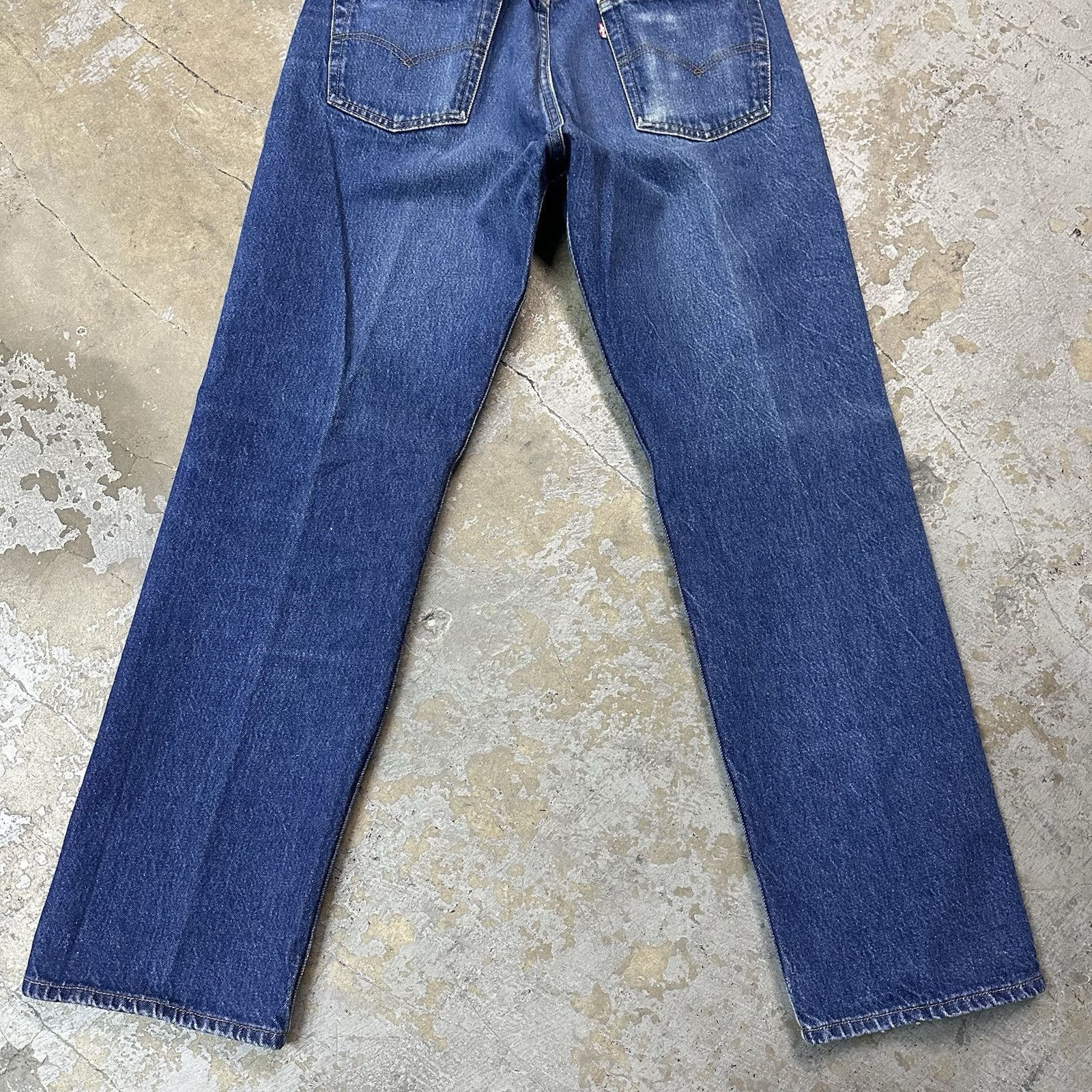 Levi's × Vintage Vintage 80s Levi’s 501 Straight Dark Wash Denim Jeans 34x30 Size US 34 / EU 50 - 6 Thumbnail