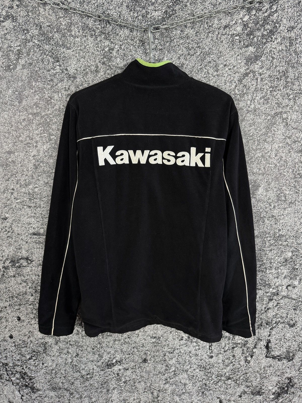 Vintage Kawasaki Fleece Full Zip Jacket Racing Moto GP Size S/M Size US S / EU 44-46 / 1 - 10 Thumbnail