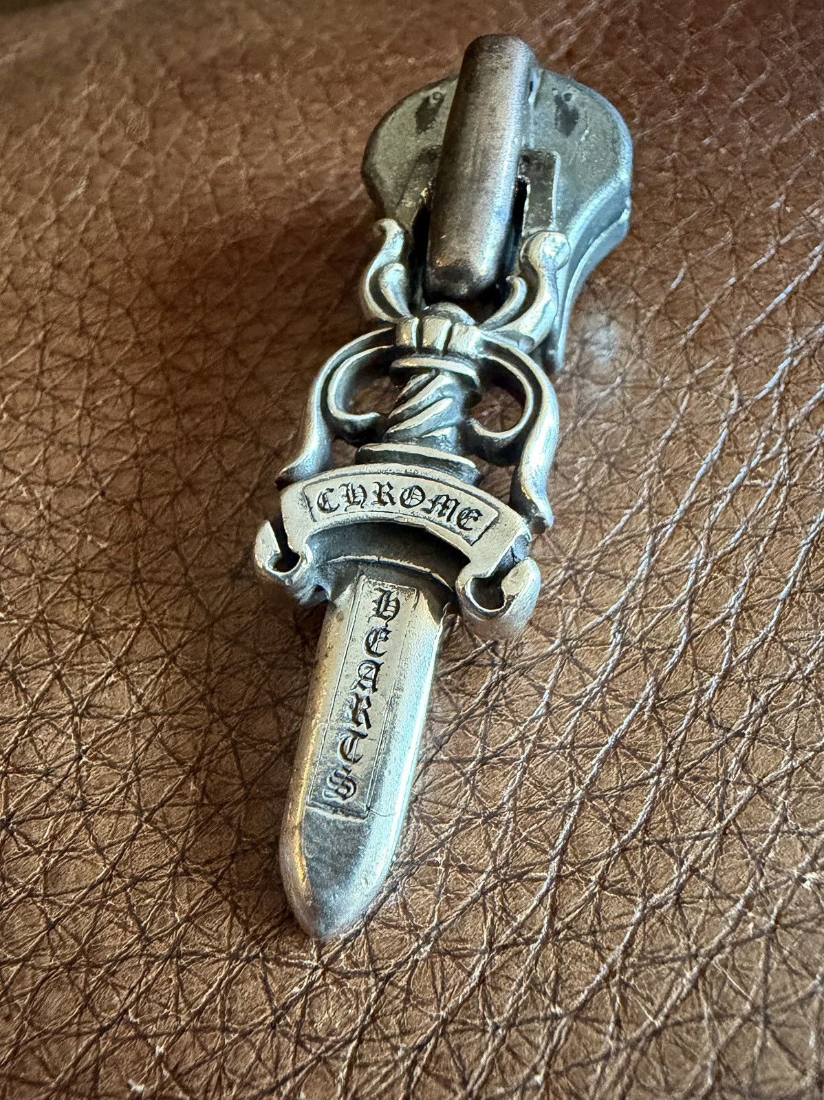 Chrome Hearts Chrome Hearts #10 Large Dagger Zipper Pendant Silver