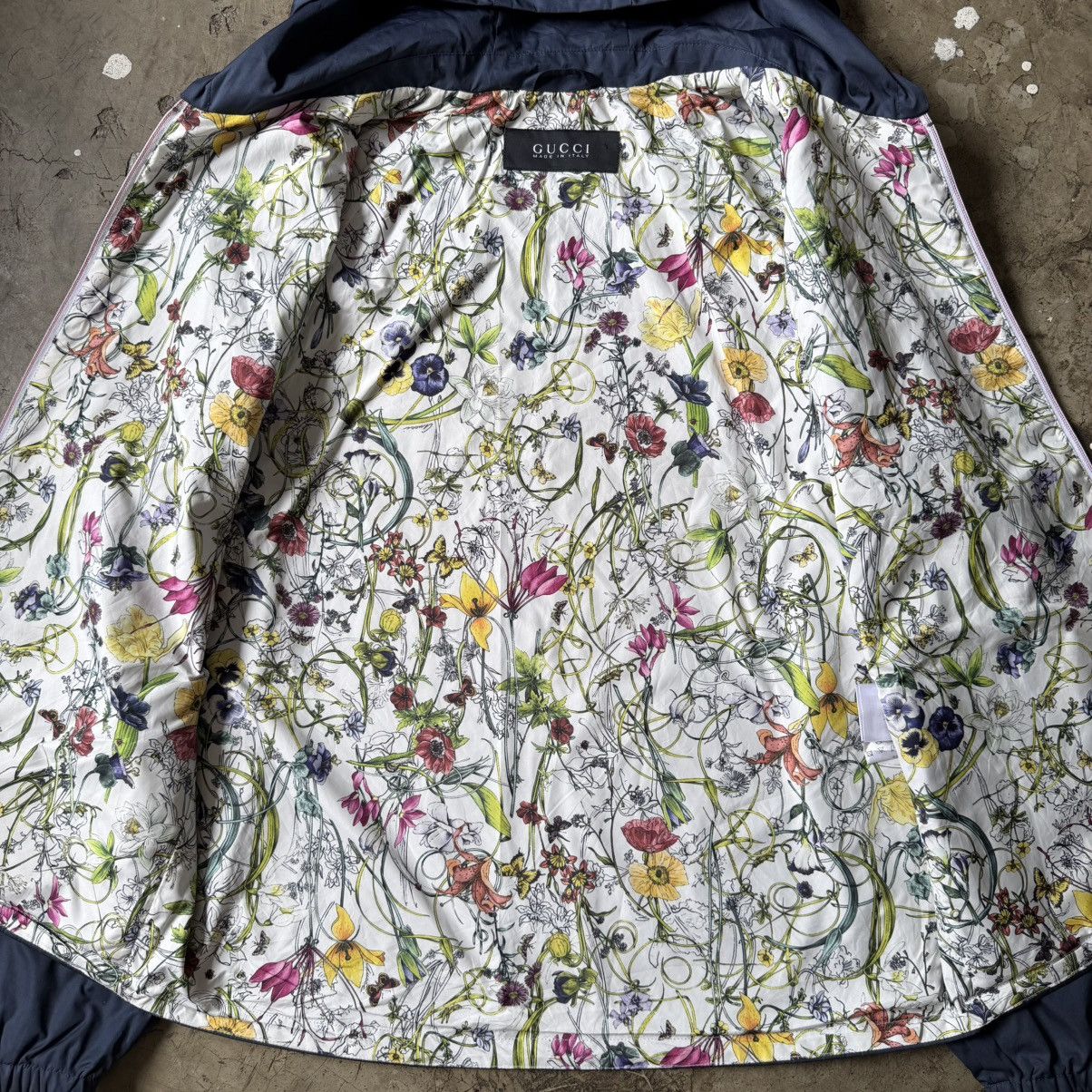 Gucci Gucci - Floral Inner Nylon Jacket Size US M / EU 48-50 / 2 - 2 Thumbnail