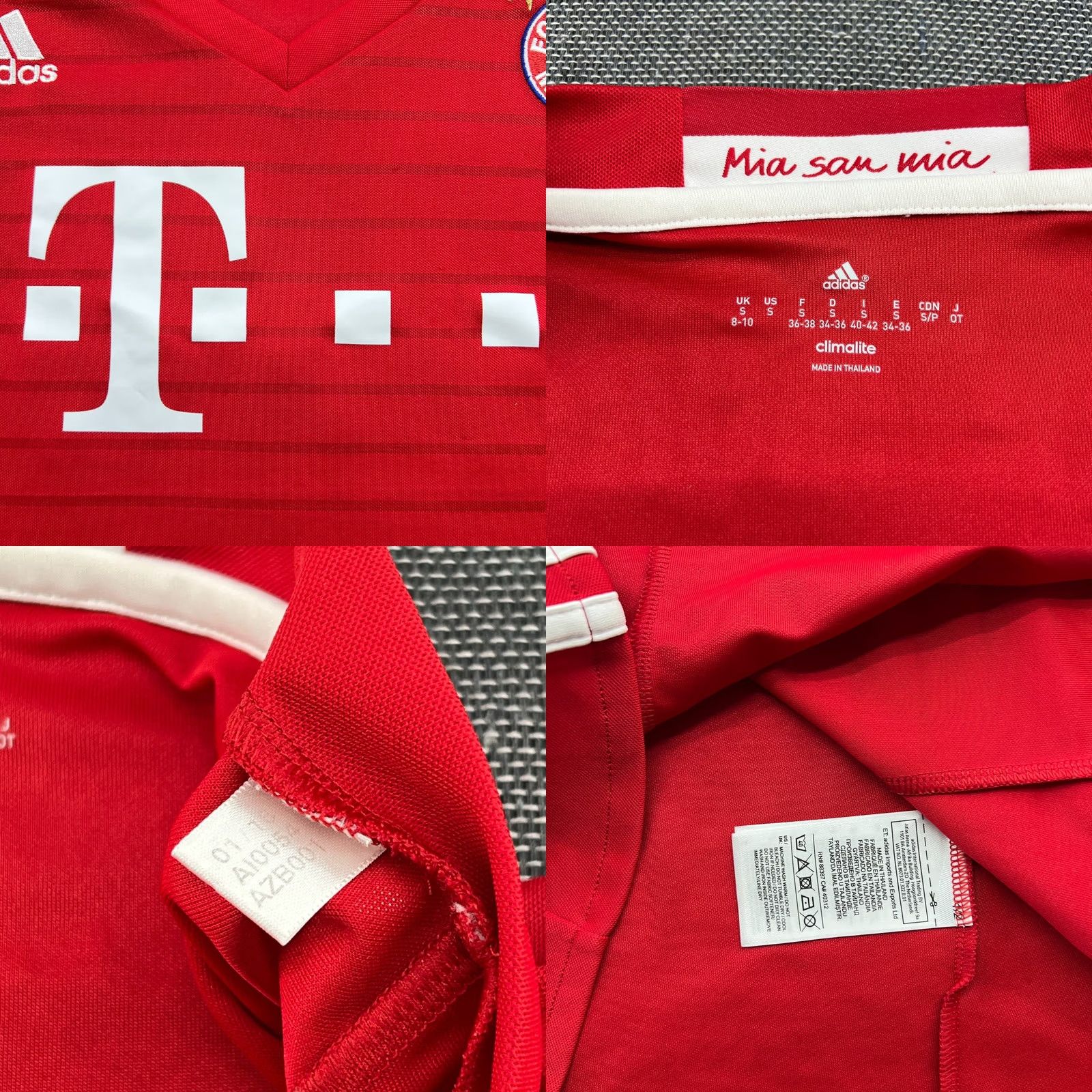 Adidas adidas Bayern Munich 2015 2016 Boateng Home Womens Football Jersey Womens Small Shirt T-Shirt Red XS S size: S Size S / US 4 / IT 40 - 9 Thumbnail