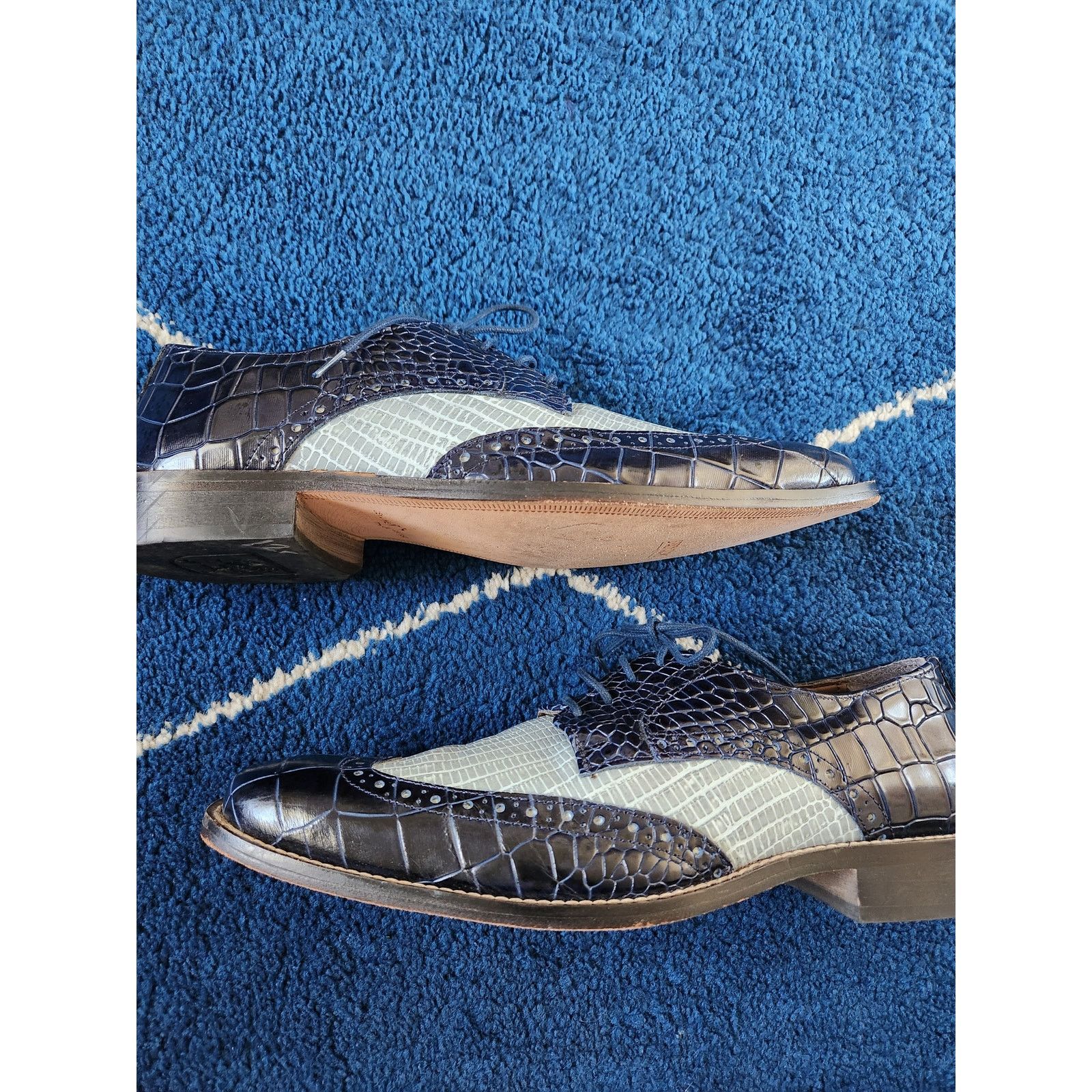 Stacy Adams Stacy Adams Men's Gallinari Wingtip Oxford Shoes -8.5 Size US 8.5 / EU 41-42 - 8 Thumbnail