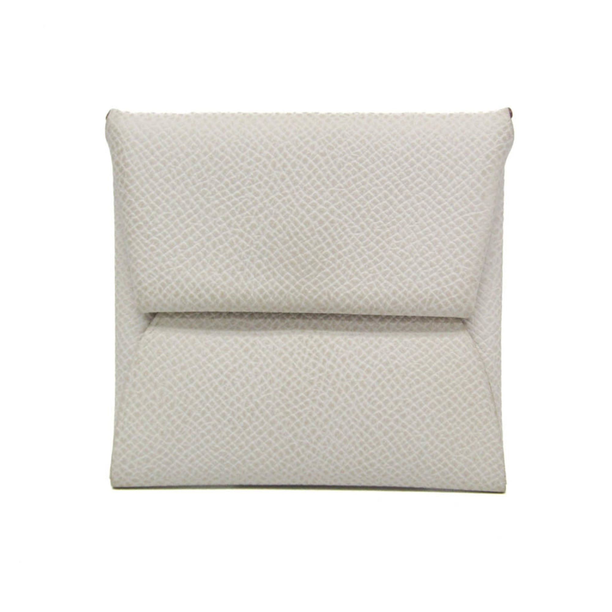 Hermes Hermes Bastia Women,Men Epsom Leather Coin Purse/coin Case White Size ONE SIZE - 1 Thumbnail