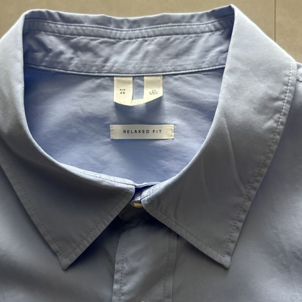 Arket Arket Relaxed Poplin Shirt Blue 48 Size US M / EU 48-50 / 2 - 2 Thumbnail