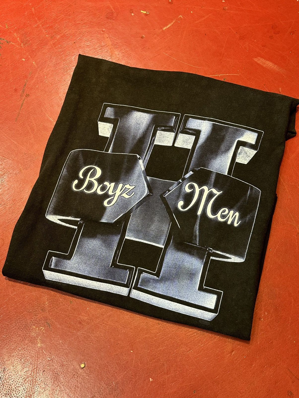 image of Vintage 1994 Boyz Ii Men in Black (Size Large)