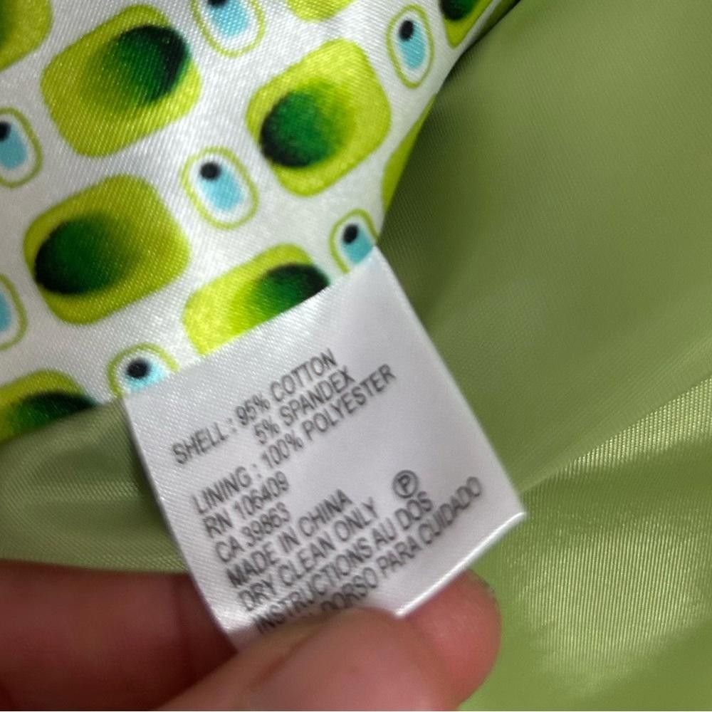 Elie Tahari Tahari l Lime Green Retro Blazer Jacket 18W Size XXL / US 16-18 / IT 52-54 - 9 Thumbnail