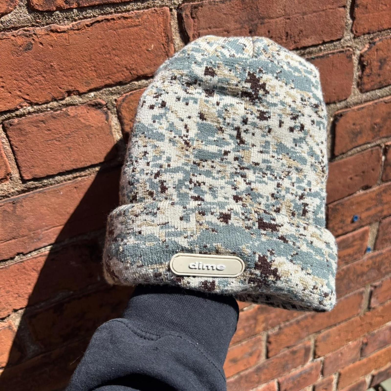 Dime dime digital camo beanie digicamo dime skateboards OS Size ONE SIZE - 1 Thumbnail