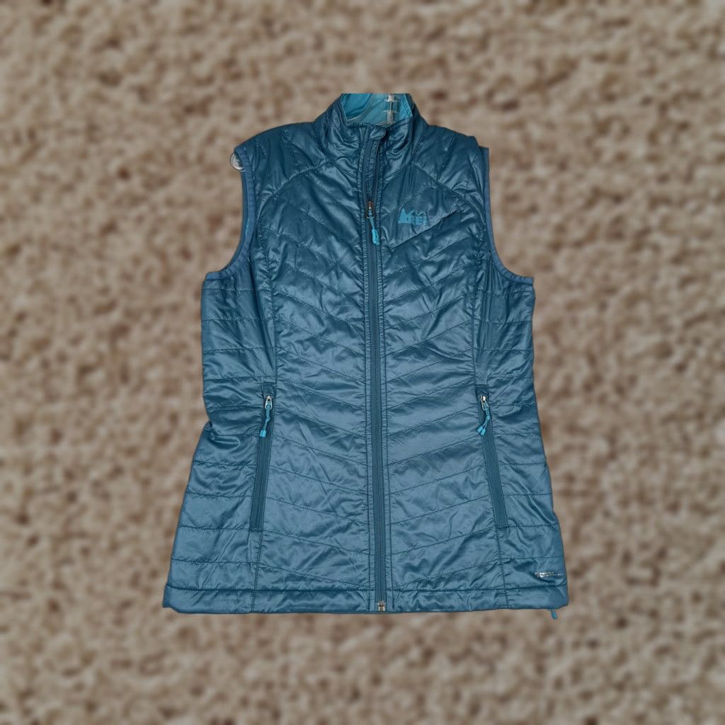 Vintage REI Vest Womens Small Blue Primaloft Insulated Lightweight Zip Puffer Outdoor Vest Size S / US 4 / IT 40 - 1 Thumbnail