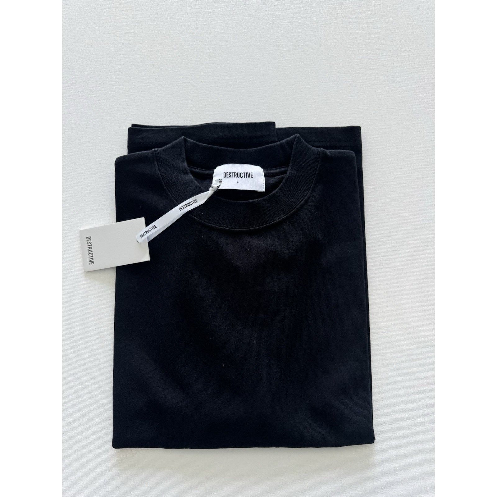 Other UK Destructive Cropped T-Shirt - Black L Size US L / EU 52-54 / 3 - 1 Thumbnail