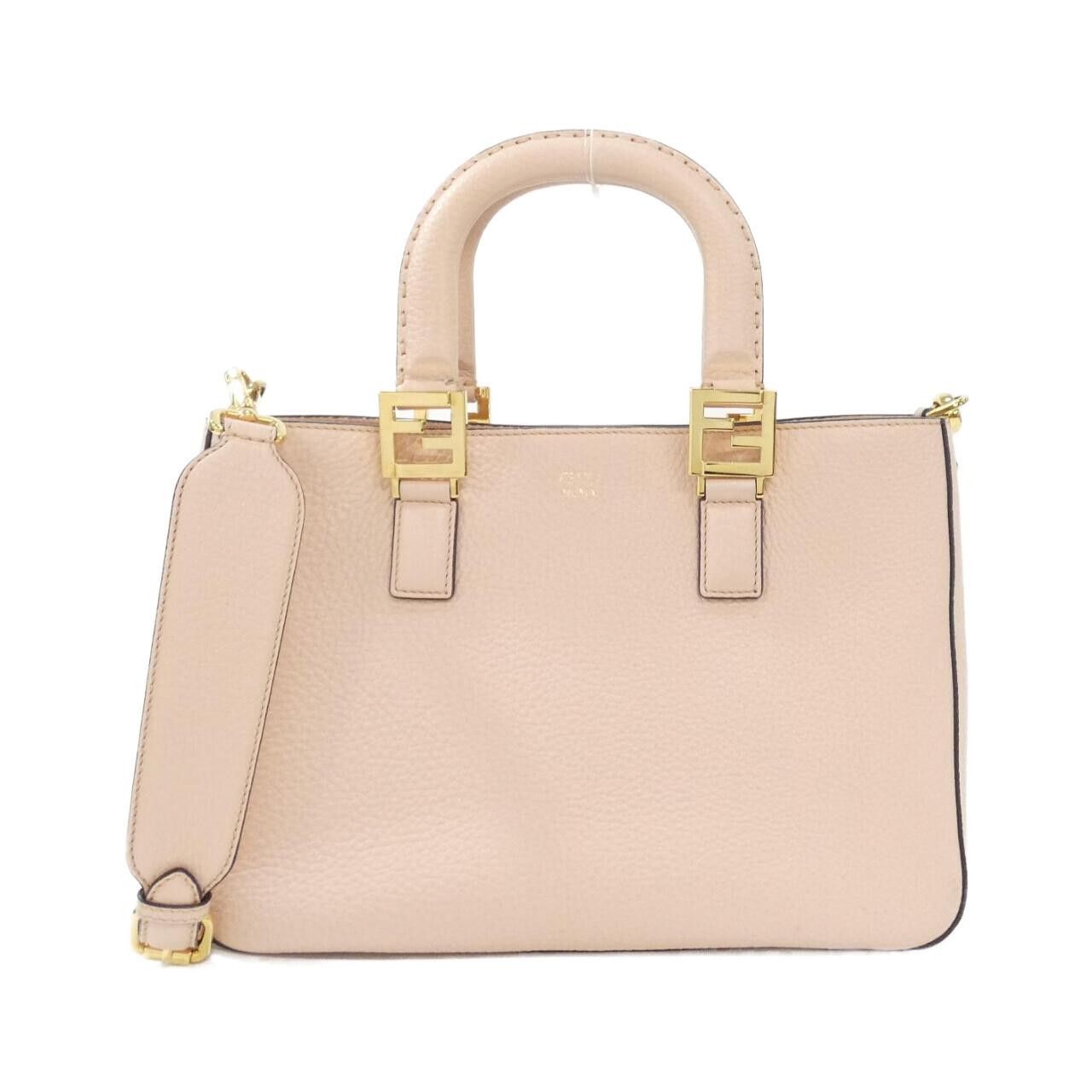 Fendi Fendi Fendi Selleria FF Tote Small Calf Tote Bag Leather Tote Bag 8BH367SFR DUTY FREE for USA Size ONE SIZE - 1 Thumbnail