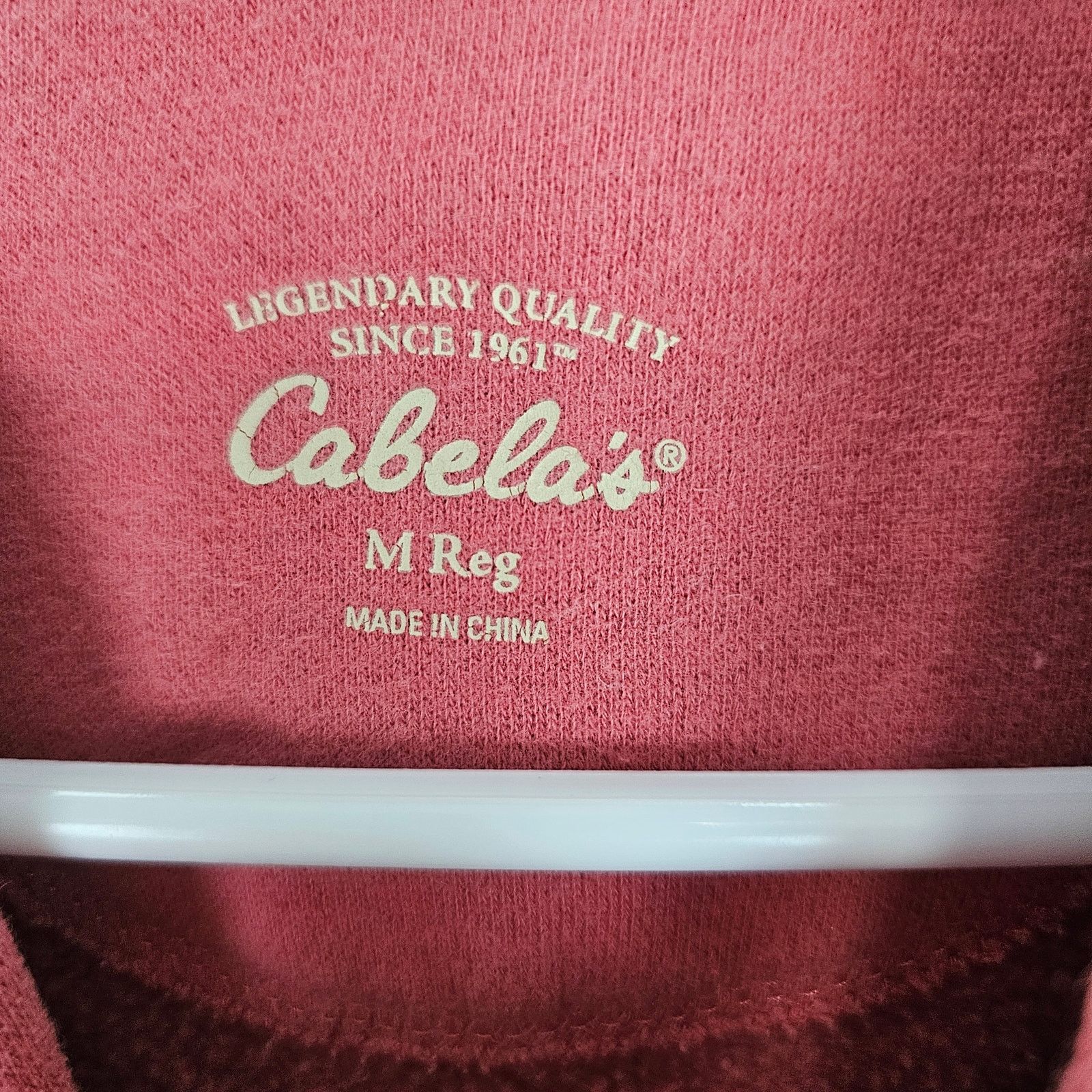 Cabelas Cabelas Mens Hoodie Sweatshirt Size M Pink Pullover Gorpcore Size US M / EU 48-50 / 2 - 6 Thumbnail