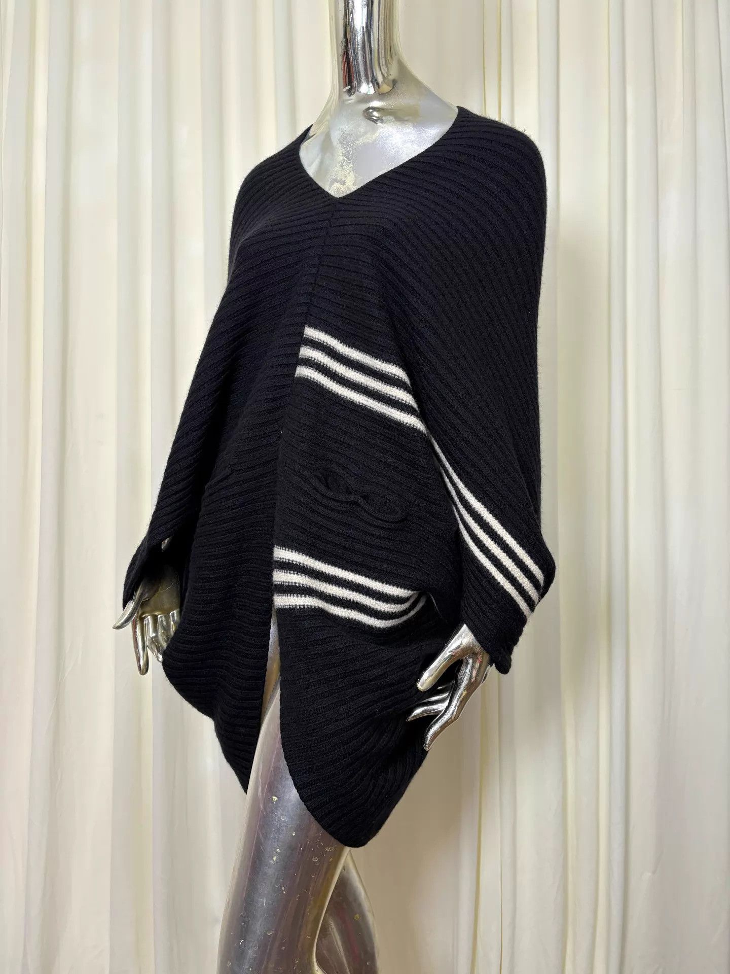 Y-3 Y3 Vintage Versatile Knit Wool Cape Sweater Size ONE SIZE - 1 Thumbnail